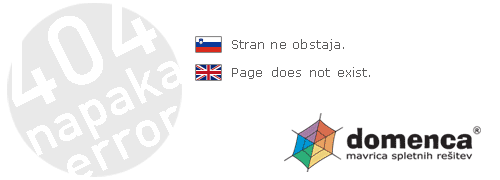 Napaka 404: Stran ne obstaja!
